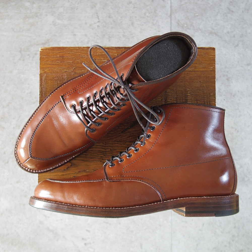 極上★オールデン 8D【定価￥178,200-★D9928/Vチップ/ブーツ】バリーラスト/カーフ/茶/メンズ/ALDEN★o399