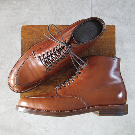 極上★オールデン 8D【定価￥178,200-★D9928/Vチップ/ブーツ】バリーラスト/カーフ/茶/メンズ/ALDEN★o399