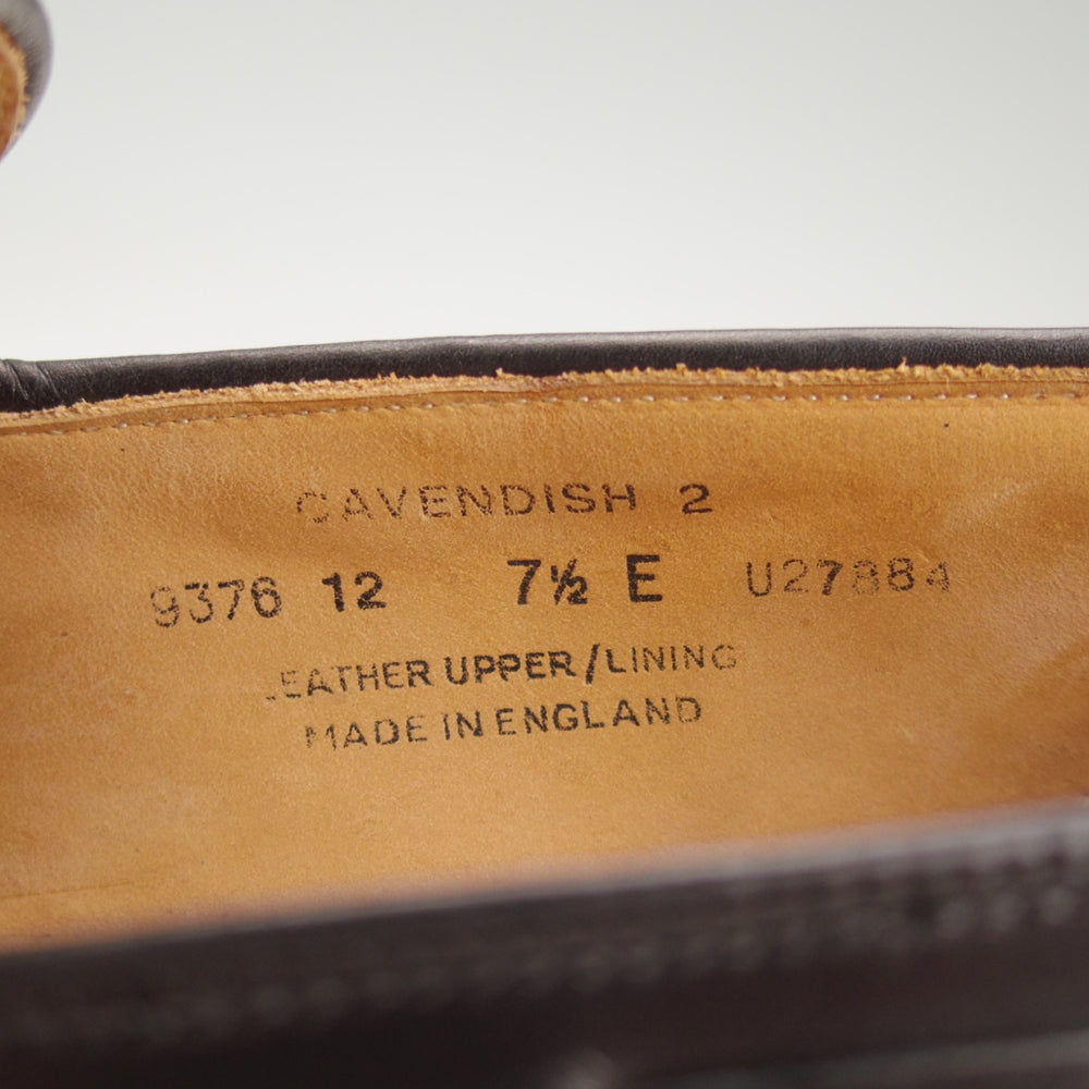 極上★クロケット&ジョーンズ 7.5E【定価￥126,500-★CAVENDISH 2/キャベンディッシュ2】325ラスト/タッセルローファー/カーフ/黒★n864