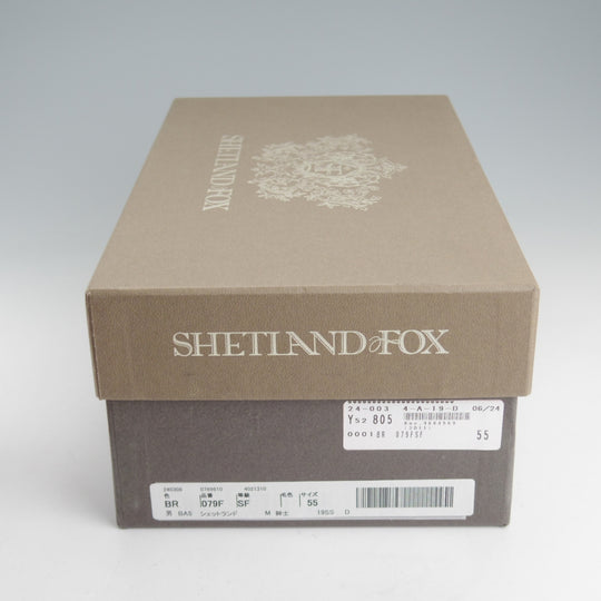 極上★シェットランドフォックス SIZE 5.5【ブラッドフォードシリーズ★ストレートチップ/079F】カーフ/茶/メンズ/SHETLANDFOX★p514