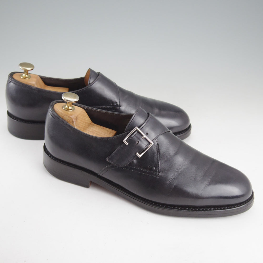 ★ジョンロブ 6E【定価￥205,200-★ミュージアムカーフ/RINGMORE】0015ラスト/モンクストラップ/黒/メンズ/JOHN LOBB★p515