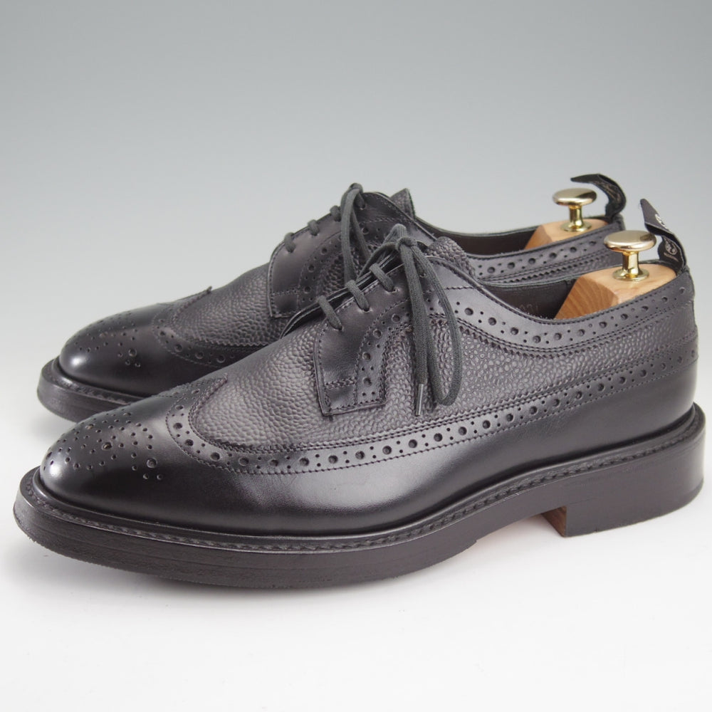 美品★トリッカーズ SIZE 9【現行定価13万円以上★ロングウイング/(米)TODD SNYDER別注】M5164/コンビ/黒/メンズ/Tricker's★n865