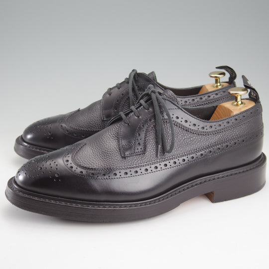 美品★トリッカーズ SIZE 9【現行定価13万円以上★ロングウイング/(米)TODD SNYDER別注】M5164/コンビ/黒/メンズ/Tricker's★n865