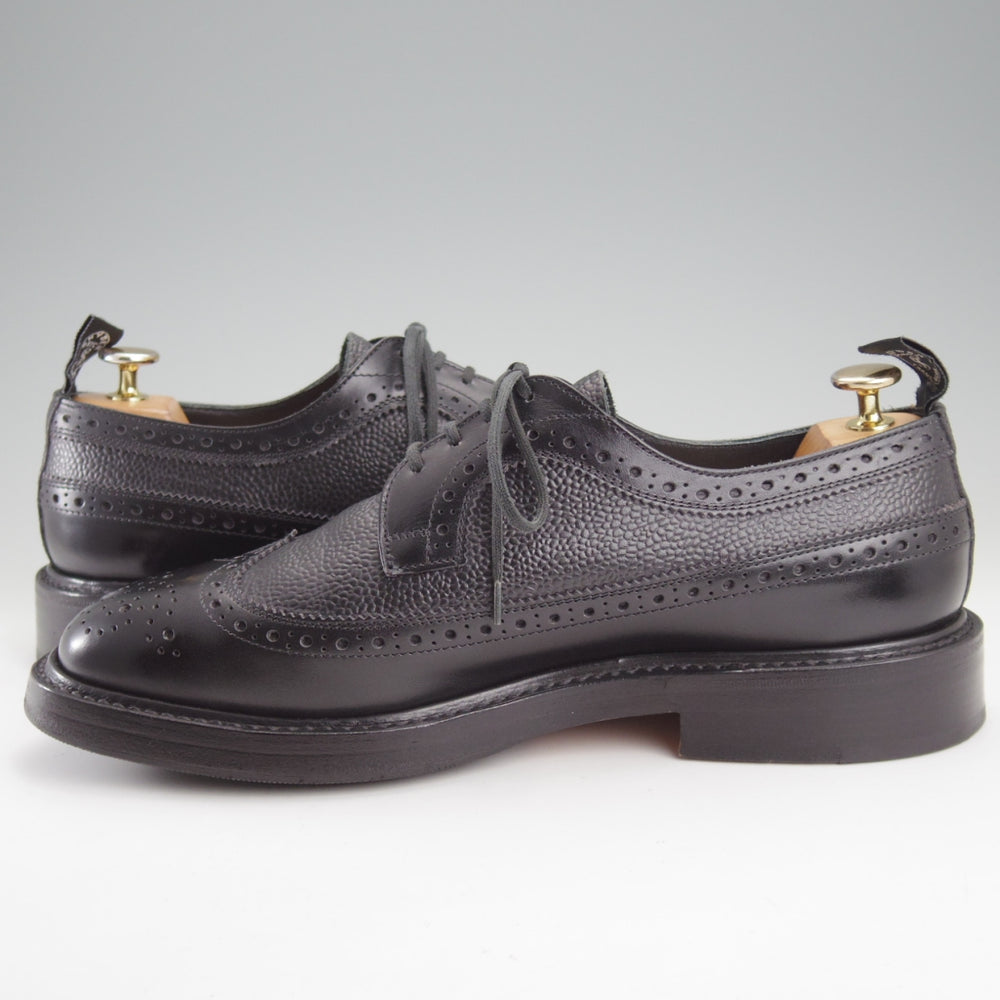 美品★トリッカーズ SIZE 9【現行定価13万円以上★ロングウイング/(米)TODD SNYDER別注】M5164/コンビ/黒/メンズ/Tricker's★n865