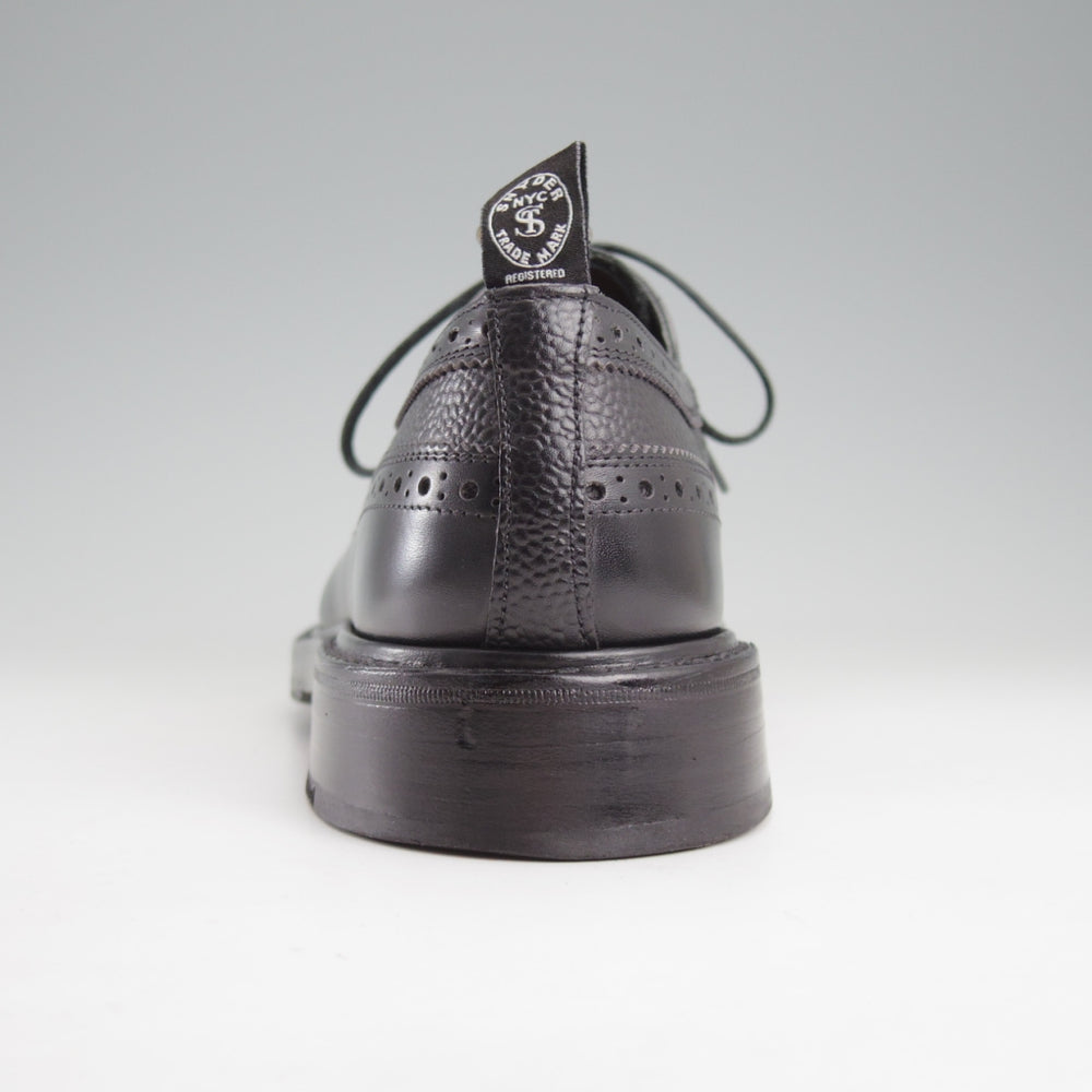 美品★トリッカーズ SIZE 9【現行定価13万円以上★ロングウイング/(米)TODD SNYDER別注】M5164/コンビ/黒/メンズ/Tricker's★n865