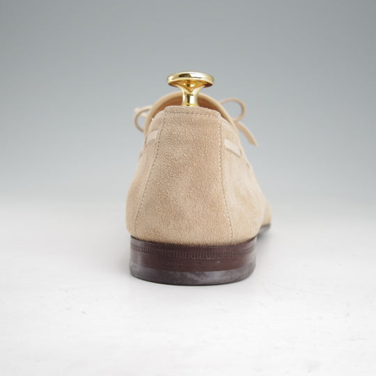 ほぼ未使用★(伊)サントーニ SIZE 5【貴重★ビームスF別注/リボンローファー】スリッポン/スエード/薄茶/メンズ/BEAMS/Santoni★o387