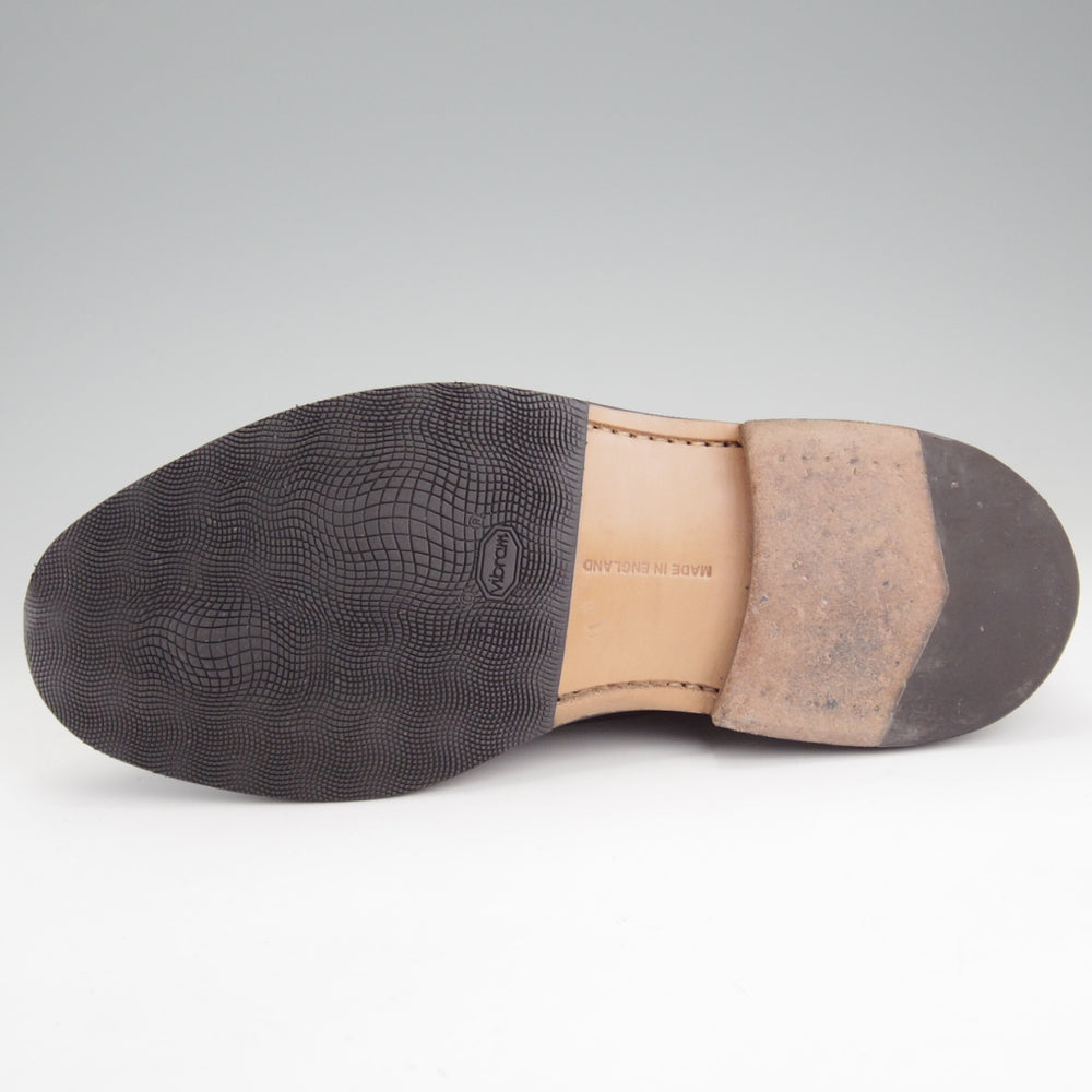 美品★トリッカーズ SIZE 9【現行定価13万円以上★ロングウイング/(米)TODD SNYDER別注】M5164/コンビ/黒/メンズ/Tricker's★n865