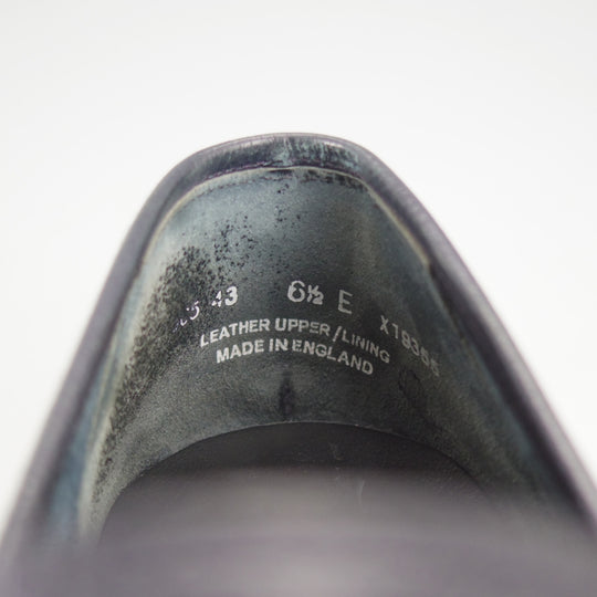 極上★クロケット&ジョーンズ 6.5E【現行定価10万円以上★バーニーズNY別注/SELHURST】366ラスト/ローファー/紺/Crockett&Jones★p516