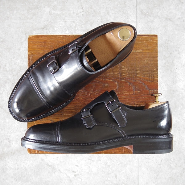 極美品★ジョンロブ 6.5E【定価￥251,900-★WILLIAM New Standard/ウィリアムNS】0015ラスト/ダブルモンク/カーフ/黒/JOHN LOBB★n387