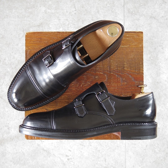 極美品★ジョンロブ 6.5E【定価￥251,900-★WILLIAM New Standard/ウィリアムNS】0015ラスト/ダブルモンク/カーフ/黒/JOHN LOBB★n387