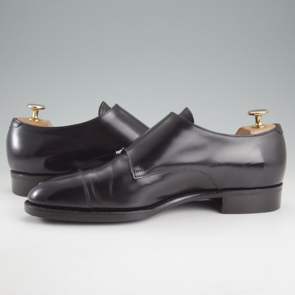 極上★三陽山長 SIZE 7【定価￥104,500-★源四郎/R2010ラスト】ダブルモンク/カーフ/黒/GENSHIRO/Sanyo Yamacho★p519