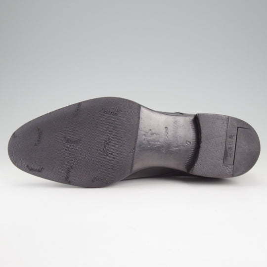 極上★三陽山長 SIZE 7【定価￥104,500-★源四郎/R2010ラスト】ダブルモンク/カーフ/黒/GENSHIRO/Sanyo Yamacho★p519