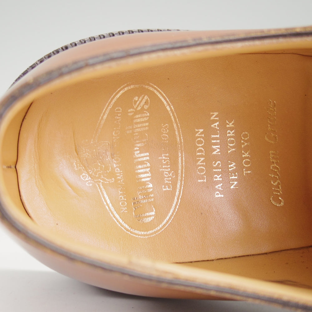 美品★チャーチ 85F/UK8.5【貴重★SHANNON同仕様のダブルモンク/LAMBOURN】103ラスト/ポリッシュドバインダーカーフ/茶/Church's★n869