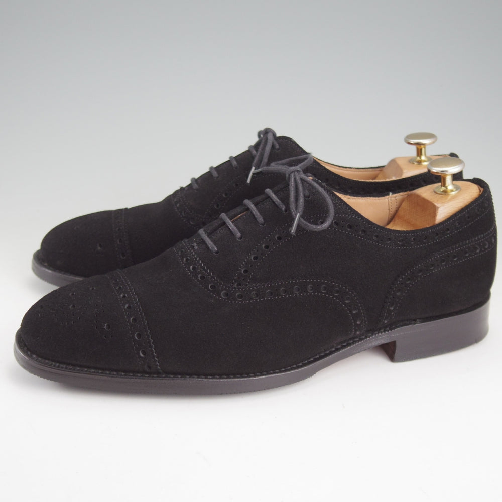 美品★チャーチ 70F/UK7【定価￥203,500-★ディプロマット/DIPLOMAT】173ラスト/スエード/黒/メンズ/Church's★p521