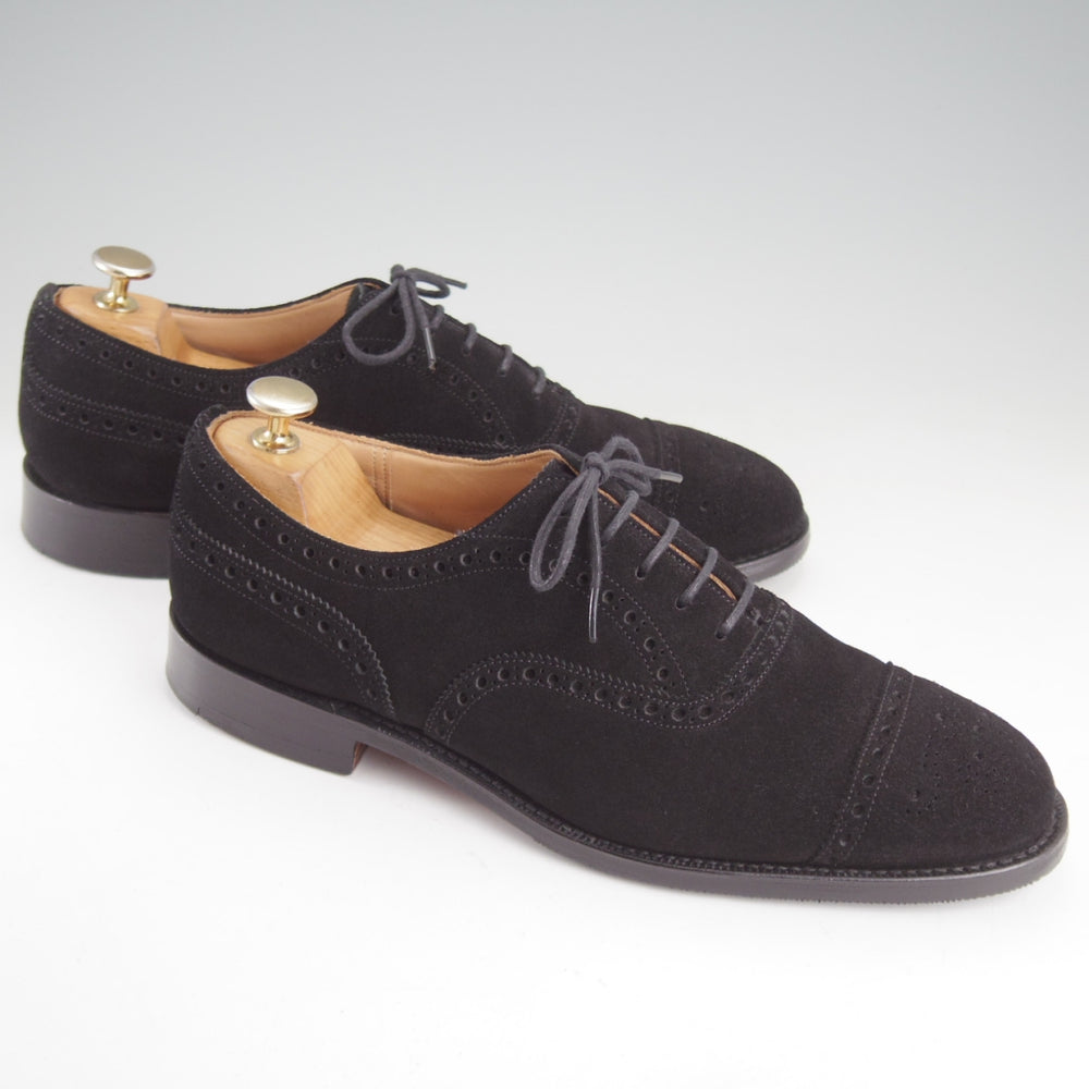 美品★チャーチ 70F/UK7【定価￥203,500-★ディプロマット/DIPLOMAT】173ラスト/スエード/黒/メンズ/Church's★p521