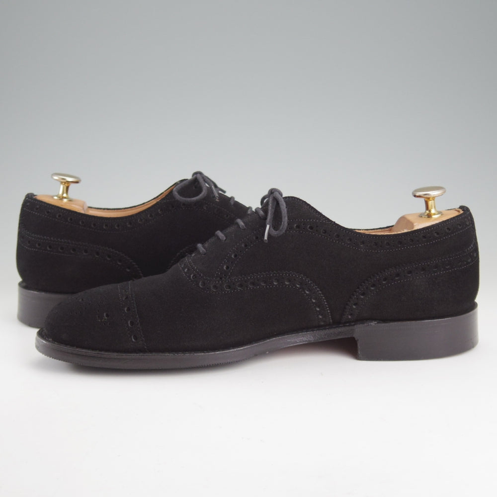 美品★チャーチ 70F/UK7【定価￥203,500-★ディプロマット/DIPLOMAT】173ラスト/スエード/黒/メンズ/Church's★p521