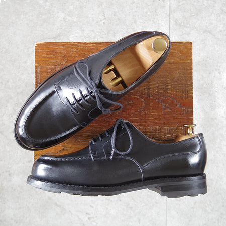 極上★J.M.ウエストン 7E【定価￥187,000-★ゴルフ/GOLF】641/31ラスト/Uチップ/ボックスカーフ/黒/メンズ/Weston/ウェストン★o950