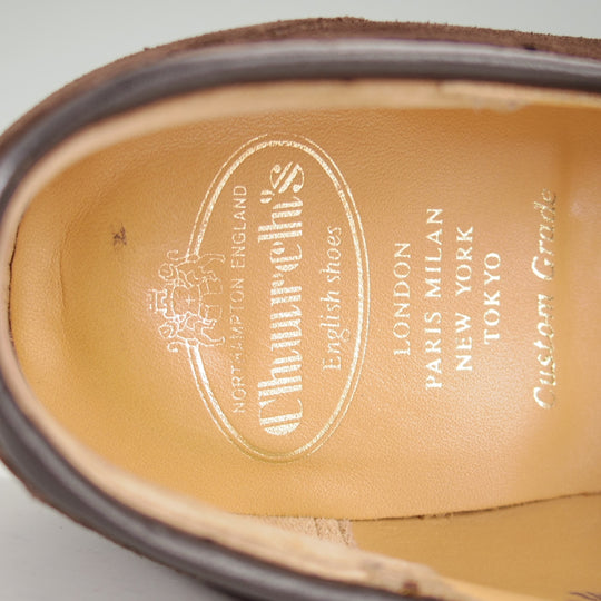 美品★チャーチ 80F/UK8【定価￥181,500-★KINGSLEY 2/キングスレー】69Rラスト/タッセルローファー/スエード/濃茶/Church's★o393