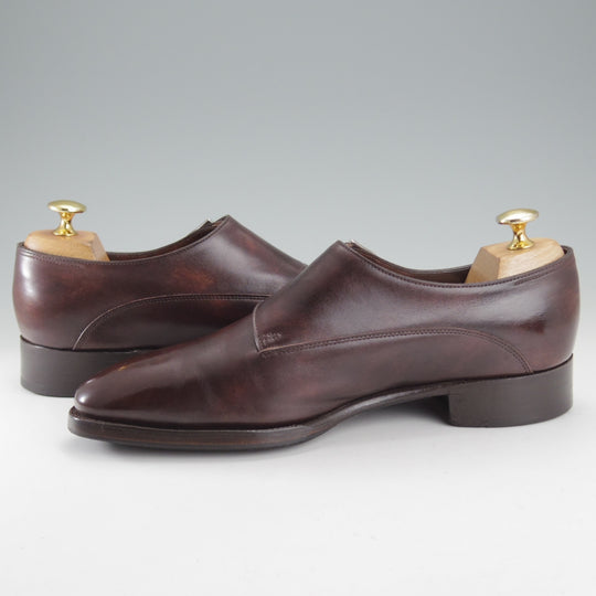 極上★ジョンロブ 5.5E【現行定価￥344,300-★純正ツリー付き/CHAPEL/8000ラスト】プレステージライン/ダブルモンク/濃茶/JOHN LOBB★o394