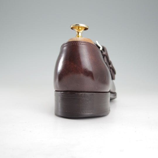 極上★ジョンロブ 5.5E【現行定価￥344,300-★純正ツリー付き/CHAPEL/8000ラスト】プレステージライン/ダブルモンク/濃茶/JOHN LOBB★o394