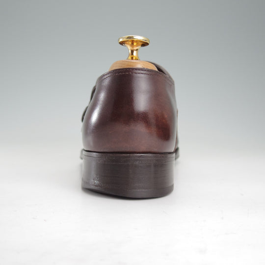 極上★ジョンロブ 5.5E【現行定価￥344,300-★純正ツリー付き/CHAPEL/8000ラスト】プレステージライン/ダブルモンク/濃茶/JOHN LOBB★o394