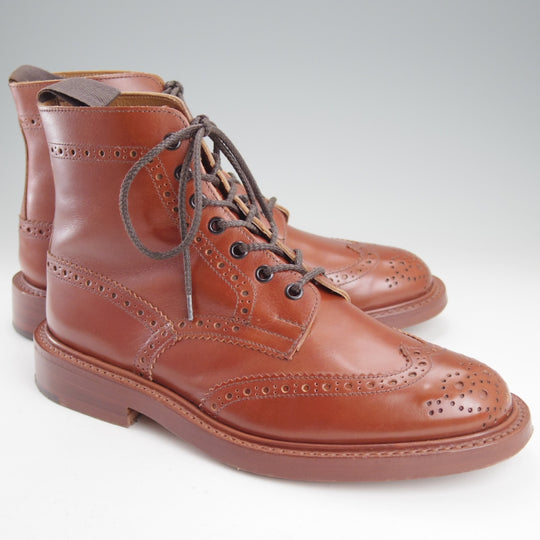 極上★トリッカーズ SIZE 7.5【定価￥143,000-★MALTON/モールトン】マロンアンティーク/2508/カントリーブーツ/茶/Tricker's★n873