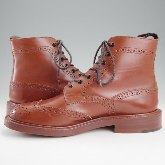 極上★トリッカーズ SIZE 7.5【定価￥143,000-★MALTON/モールトン】マロンアンティーク/2508/カントリーブーツ/茶/Tricker's★n873