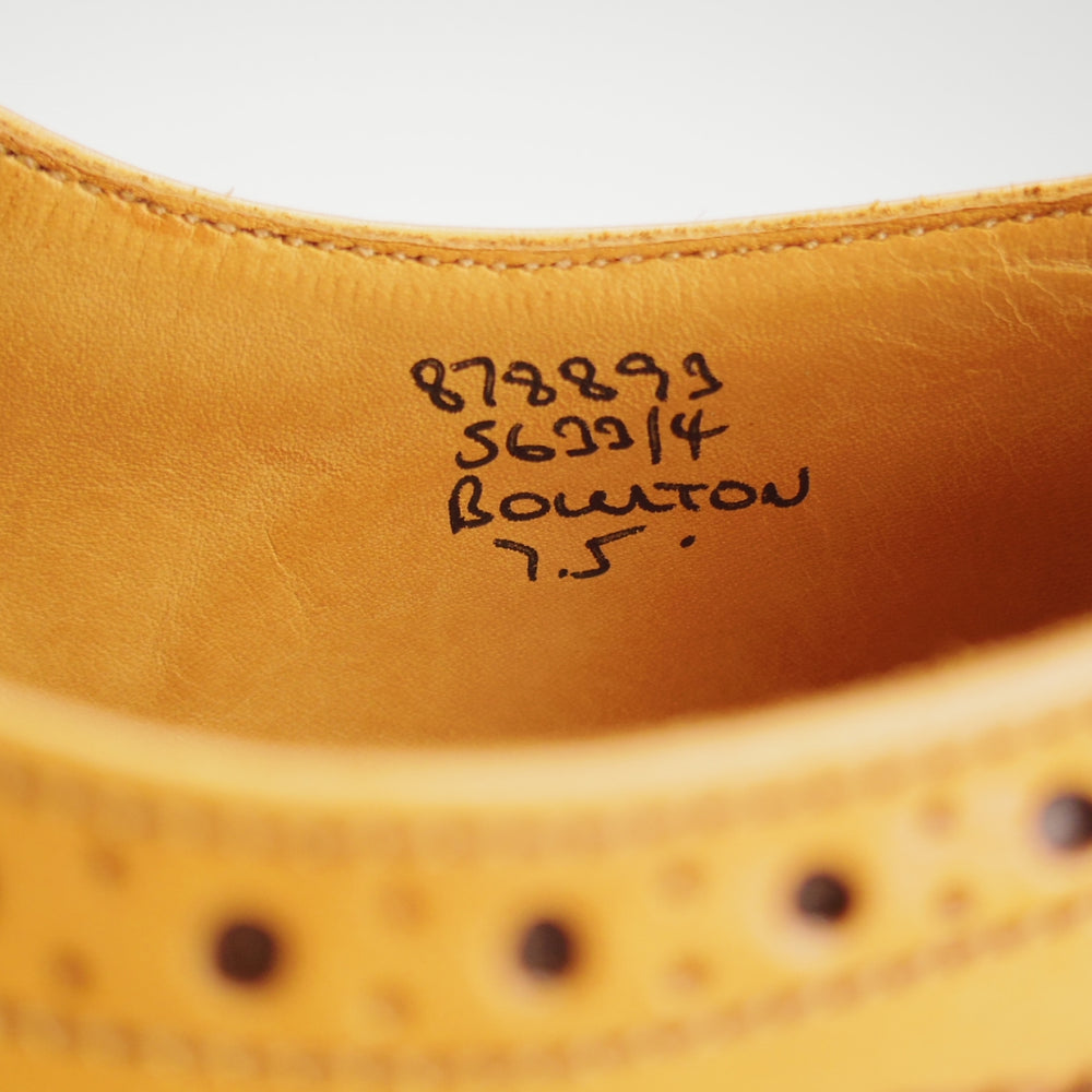 極美品★トリッカーズ SIZE 7【定価￥132,000-★BOURTON/エイコンアンティーク】M5633/カントリーシューズ/薄茶/Tricker's★o941