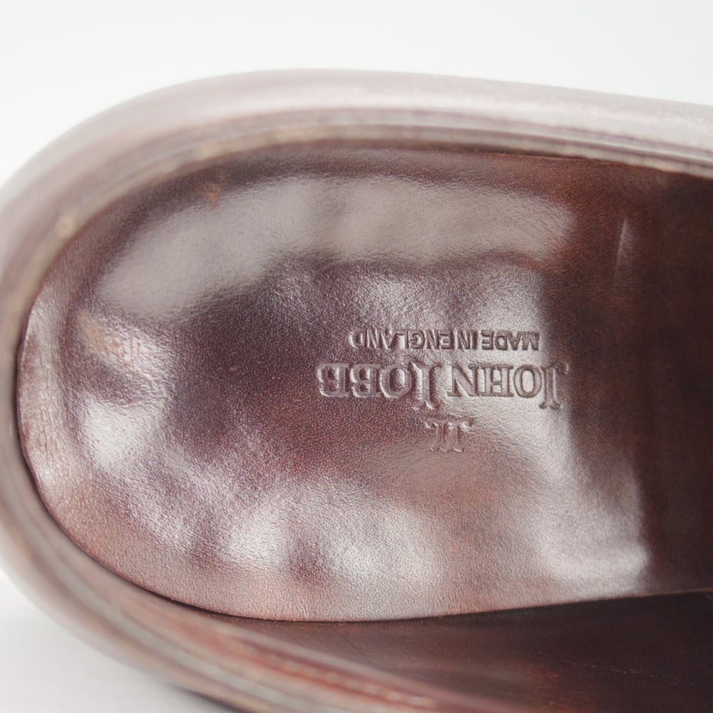 極上★ジョンロブ 5.5E【現行定価￥344,300-★純正ツリー付き/CHAPEL/8000ラスト】プレステージライン/ダブルモンク/濃茶/JOHN LOBB★o394