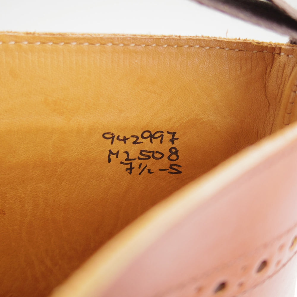 極上★トリッカーズ SIZE 7.5【定価￥143,000-★MALTON/モールトン】マロンアンティーク/2508/カントリーブーツ/茶/Tricker's★n873
