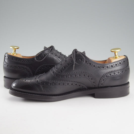 極美品★チャーチ(レディース) SIZE 35【定価￥192,500-★ナチュラルカーフ仕様のバーウッド/BURWOOD WG】フルブローグ/黒/Church's★o942