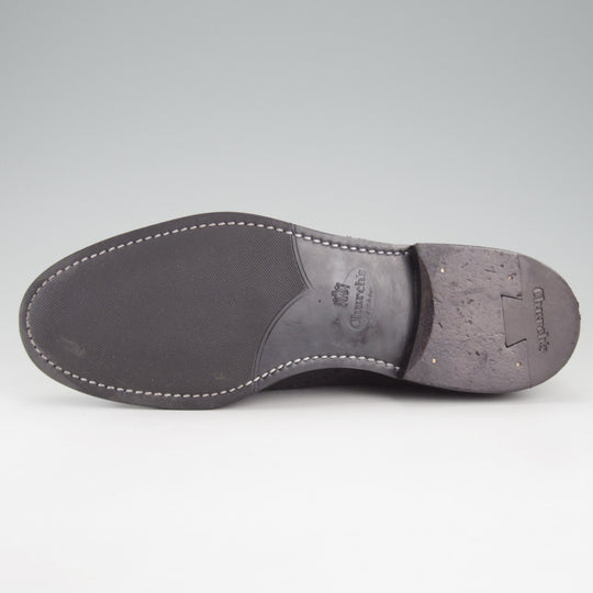 極美品★チャーチ(レディース) SIZE 35【定価￥192,500-★ナチュラルカーフ仕様のバーウッド/BURWOOD WG】フルブローグ/黒/Church's★o942
