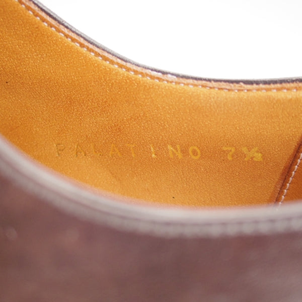 極上★Perfetto/ペルフェット SIZE 7.5【定価￥56,100-★ミュージアムカーフ仕様/PALATINO】ストレートチップ/灰茶/メンズ★n380