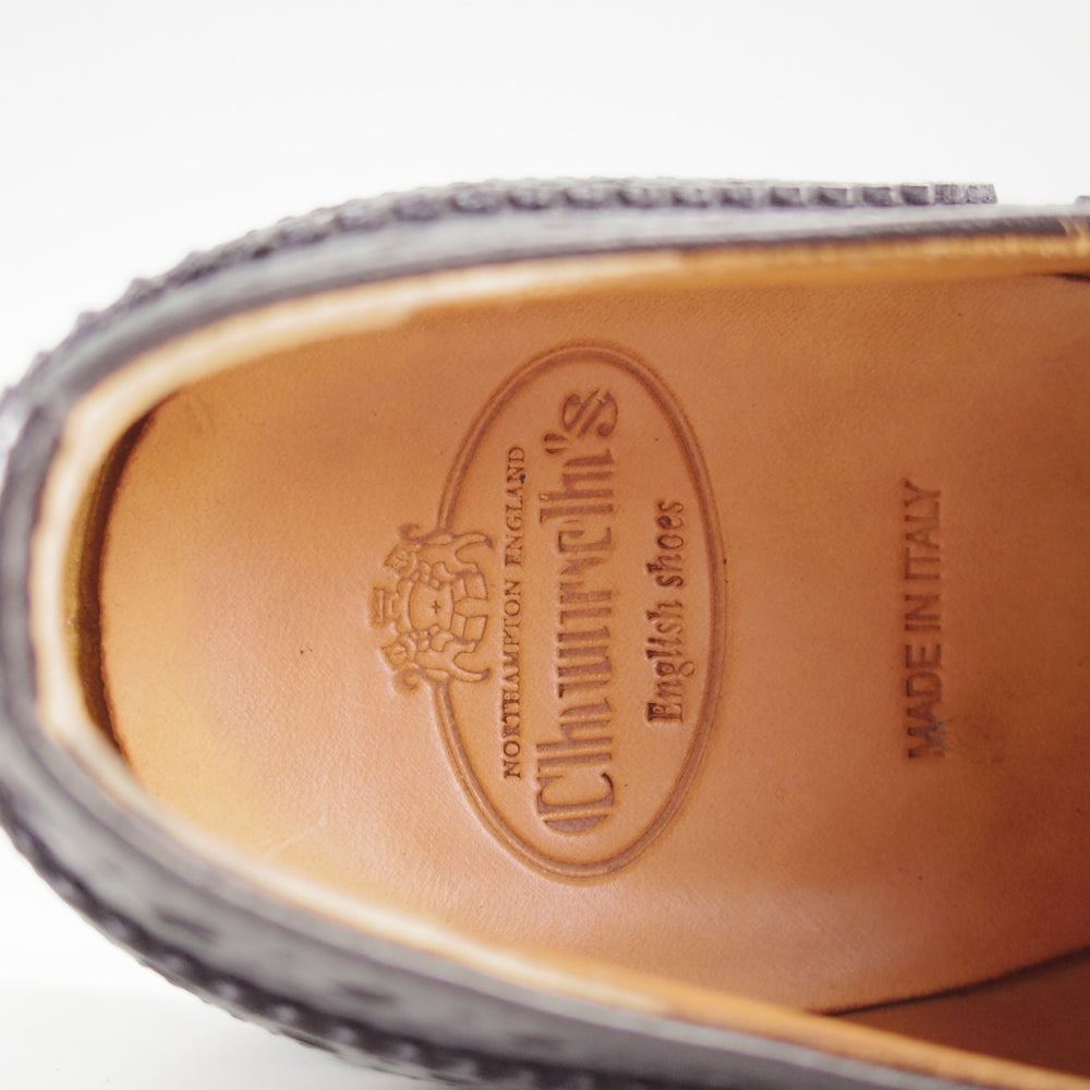 極美品★チャーチ(レディース) SIZE 35【定価￥192,500-★ナチュラルカーフ仕様のバーウッド/BURWOOD WG】フルブローグ/黒/Church's★o942