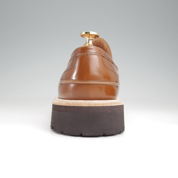未使用★トリッカーズ SIZE 6【定価￥110,000-★コインローファー/JAMES】3227/ブックバインダーレザー/チェスナット/茶/Tricker's★n381