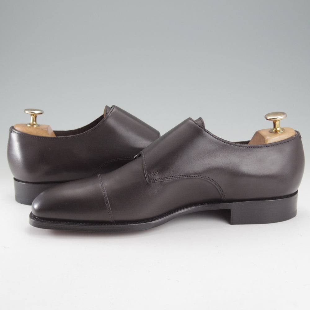 未使用★エドワードグリーン 6.5E【現行定価20万円以上★WESTMINSTER/ダブルモンク】888ラスト/カーフ/濃灰/メンズ/EDWARD GREEN★o396