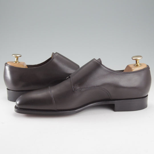 未使用★エドワードグリーン 6.5E【現行定価20万円以上★WESTMINSTER/ダブルモンク】888ラスト/カーフ/濃灰/メンズ/EDWARD GREEN★o396