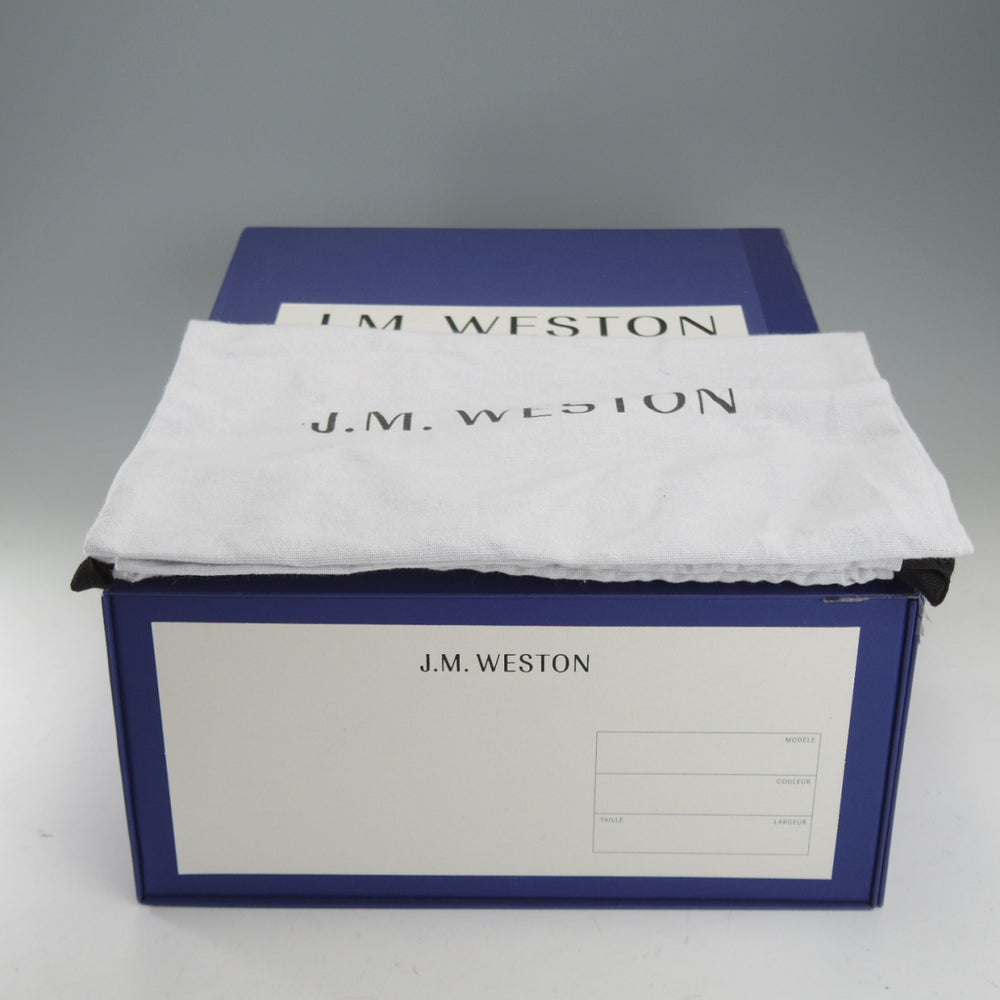 極美品★J.M.ウエストン 5D【定価￥176,000-★レースアップブーツ/742】38ラスト/グレインレザー/黒/メンズ/Weston/ウェストン★o398