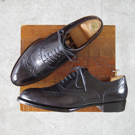 美品★シェットランドフォックス SIZE 7【合計定価￥102,300-★純正シューツリー付/ケンジントン2】012F/黒/SHETLANDFOX★n883
