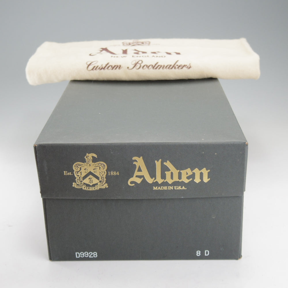極上★オールデン 8D【定価￥178,200-★D9928/Vチップ/ブーツ】バリーラスト/カーフ/茶/メンズ/ALDEN★o399