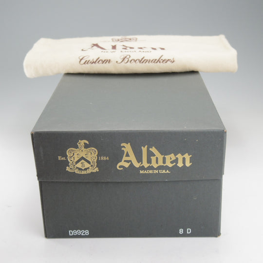 極上★オールデン 8D【定価￥178,200-★D9928/Vチップ/ブーツ】バリーラスト/カーフ/茶/メンズ/ALDEN★o399