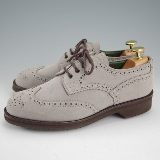 未使用★トリッカーズ(レディース) SIZE 5.5【モデル定価￥132,000-★ANNE/アン/L5679】フルブローグ/スエード/灰/Tricker's★p532