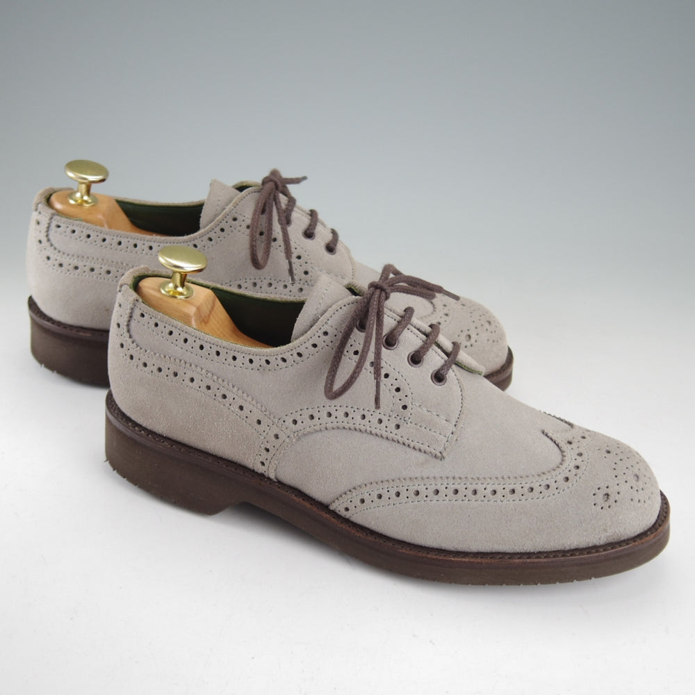 未使用★トリッカーズ(レディース) SIZE 5.5【モデル定価￥132,000-★ANNE/アン/L5679】フルブローグ/スエード/灰/Tricker's★p532