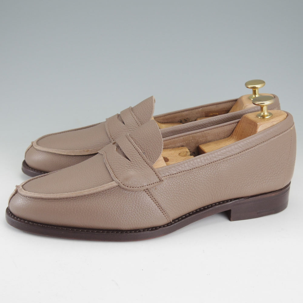 未使用★トリッカーズ SIZE 8.5【現行定価10万円以上★コインローファー/M7232】グレインレザー/灰茶/メンズ/Tricker's★p533
