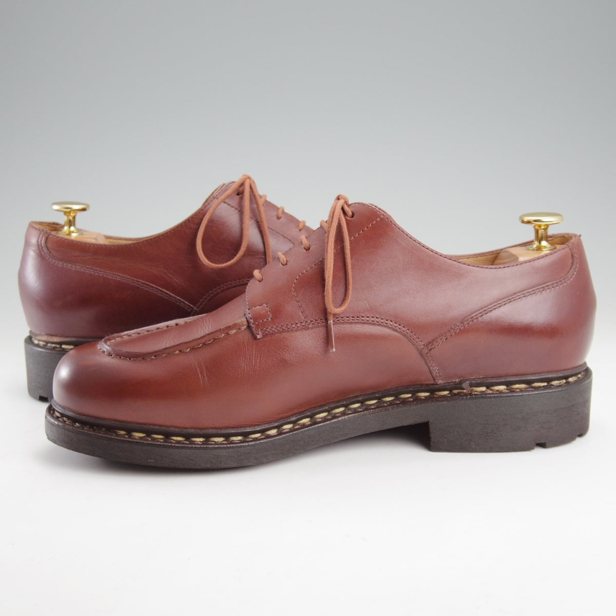 パラブーツ シャンボード 8.5 美品 美品】Paraboot パラブーツ シャンボード 8 マロン 箱・袋付