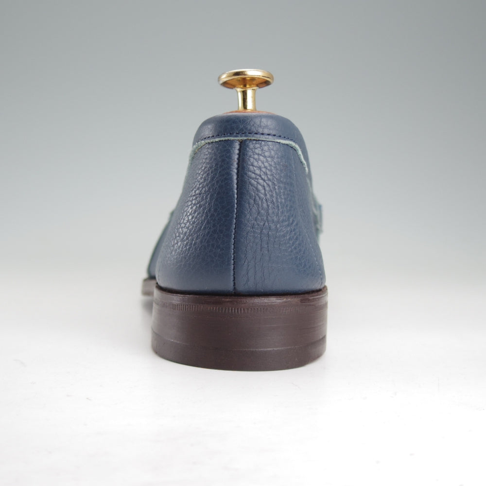 未使用★トリッカーズ SIZE 8.5【現行定価10万円以上★タッセルローファー】グレインレザー/紺/メンズ/Tricker's★p534