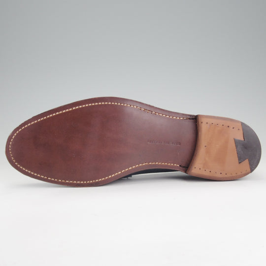 未使用★トリッカーズ SIZE 8.5【現行定価10万円以上★タッセルローファー】グレインレザー/紺/メンズ/Tricker's★p534
