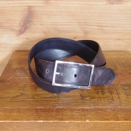 極上★ジョンロブ 85cm【同系モデル定価￥123,200-★リバーシブル仕様/ベルト/ミュージアムカーフ】黒/濃紺/メンズ/革/JOHN LOBB★o401