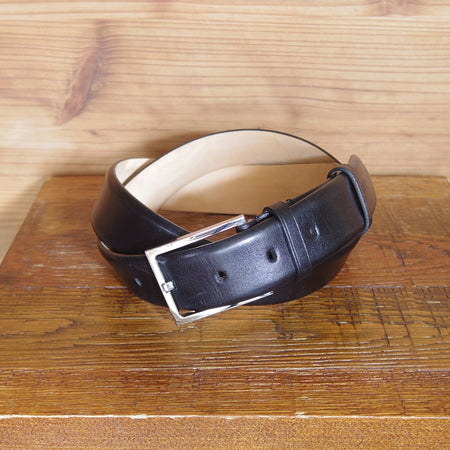 美品★ジョンロブ 85cm【現行定価10万円以上★オーダー品/ベルト/レザー/黒】メンズ/革/JOHN LOBB★o402