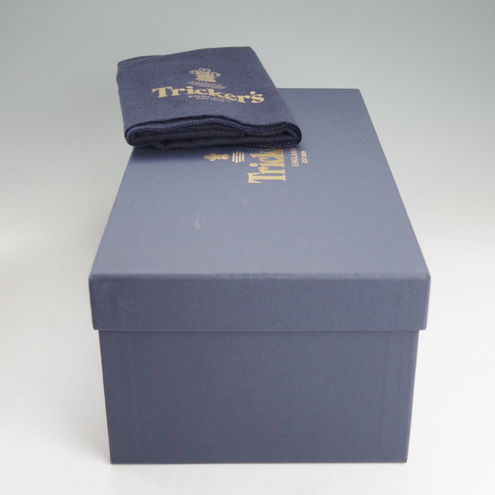 未使用★トリッカーズ SIZE 8.5【現行定価10万円以上★タッセルローファー】グレインレザー/紺/メンズ/Tricker's★p534